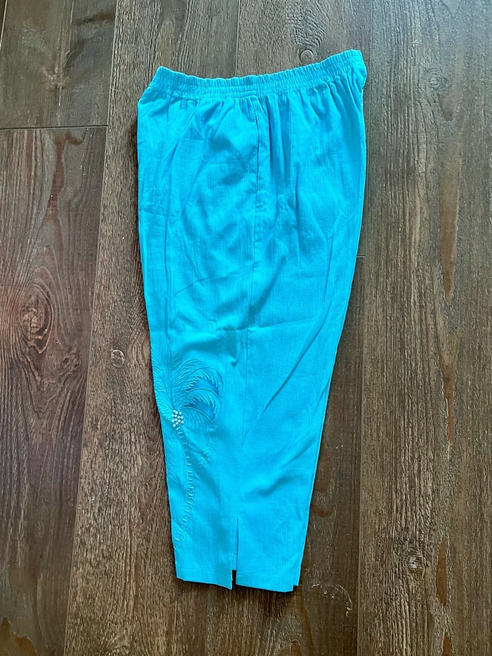 Turquoise Embroidered Two-Piece Set - Picture 8 of 10
